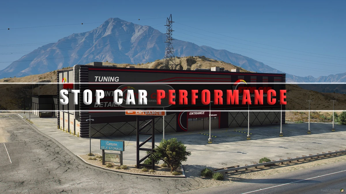 STOP CAR PERFORMANCE — Fully Open Source | Premium FiveM Mechanic MLO